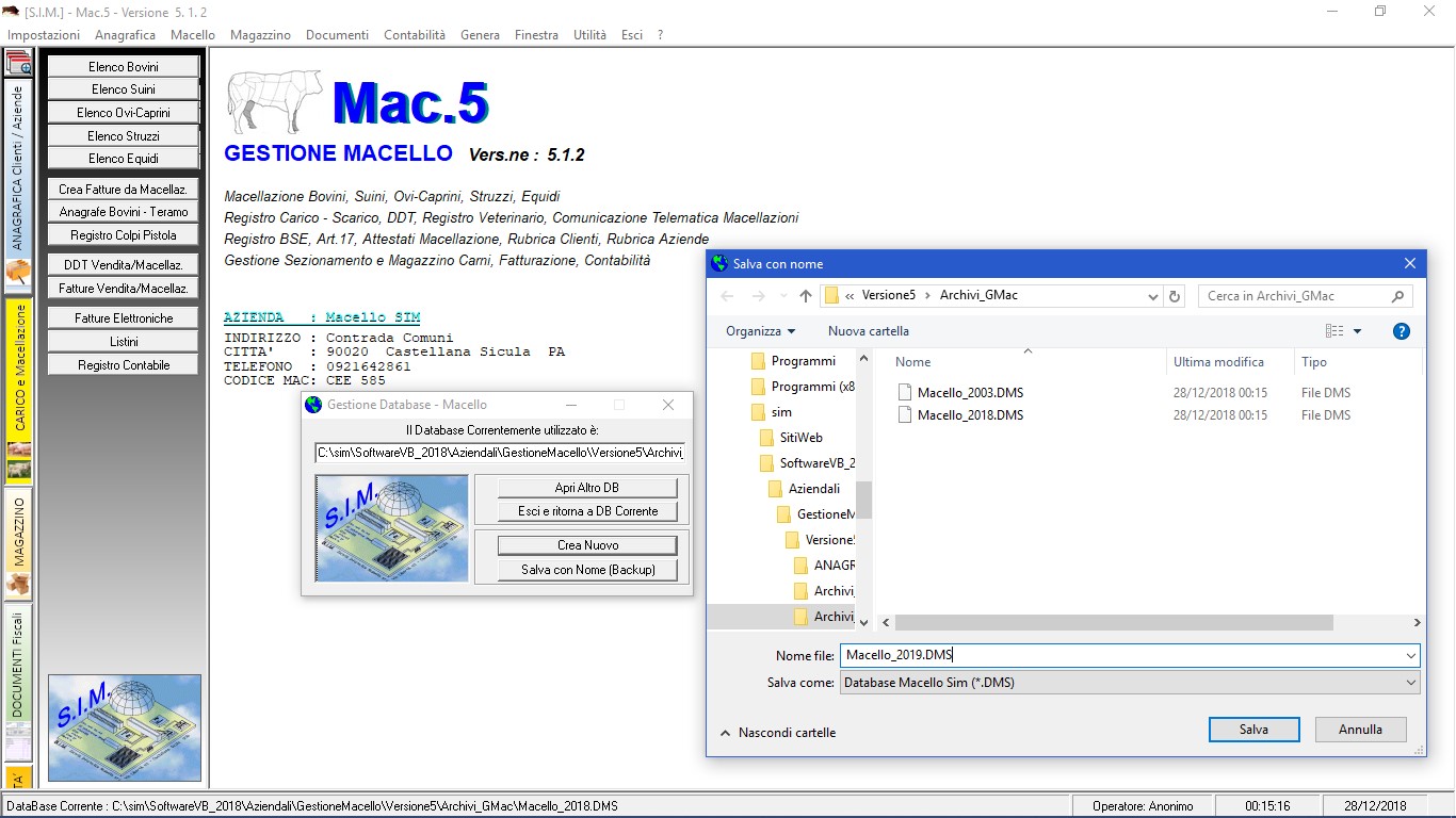 Mac.5 - Gestione Macello Mac.5 - Gestione Macello